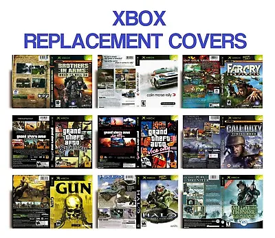 Retro Microsoft Xbox Game Replacement Case Covers • £3.50