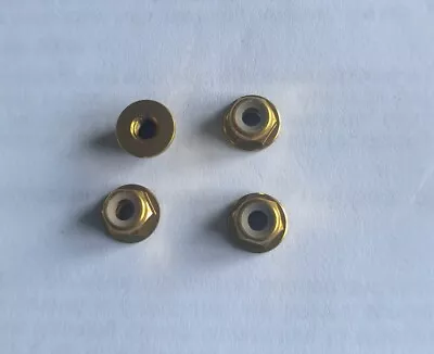 Maverick ION MT / XT DT RX 1/18 Wheel Nut Set (4) Gold Alloy Flanged Set • £4.99