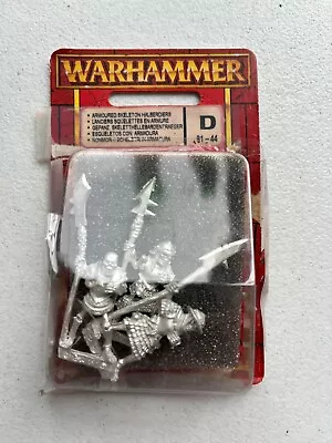 Warhammer Armoured Skeleton Halberdiers NIB METAL OOP Undead Vampire Counts • $30