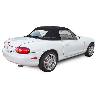 Miata Convertible Top One-Piece With Glass Window In Black Stayfast Cloth • $503.10