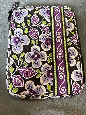 Zippered Vera Bradley Plum Petals Tablet/E-reader Sleeve 9x6.75” • $5