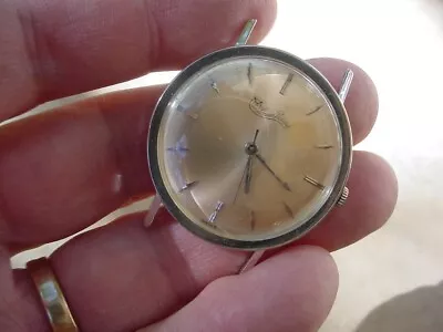 Vintage 1950s 14K White Gold Lucien Piccard 34 Mm. • $850