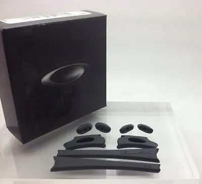 AUTHENTIC OAKLEY FLAK JACKET EAR SOCKS & NOSE PADS KIT GREY/SLATE 06-213 Tips • $17.95