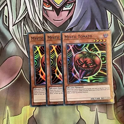 DASA-EN046 X3 Mystic Tomato Super Rrae Excellent Condition Yugioh • £3.15