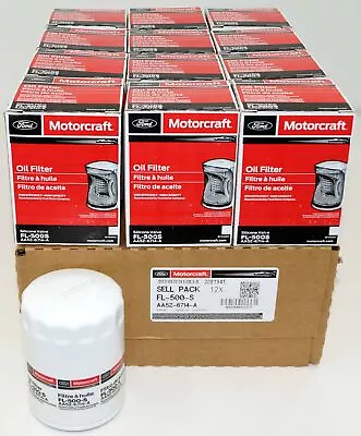 Genuine OEM Motorcraft FL500S Engine Oil Filter Ford AA5Z6714A Case Of 12 • $78.99