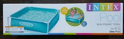 Intex Mini Frame Pool 48 X48  Square Kids Wading Kiddie Swimming Pool Blue [NEW] • $92.29