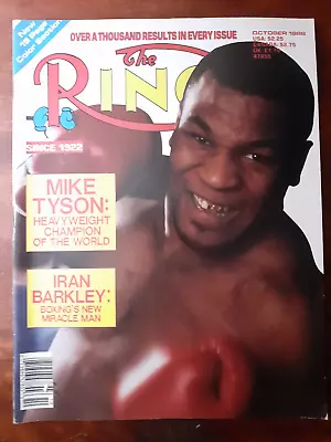 The Ring Magazine October 1988 Mike Tyson Barkley Hearns Boxing No Label Rare • $14.95