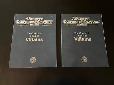 AD&D The Complete Book Of Villans 2nd Ed. 1994 X (2) BX 1114 • $150