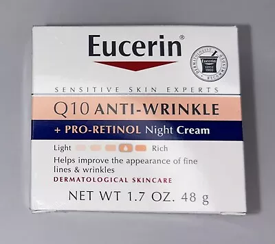 Eucerin Q10 Anti-Wrinkle + Pro-Retinol Night Cream 1.7oz./48g • $13.95