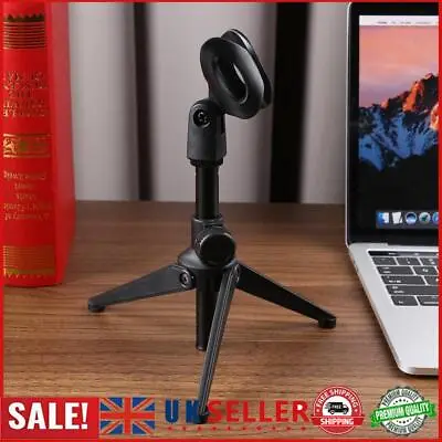 Desk Capacitive Microphone Stand Universal MIC Tabletop Stand Holder With Clip G • £5.77