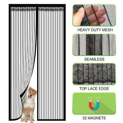 £9.98 • Buy Magic Curtain Door Mesh Magnetic Fastening Mosquito Fly Bug Insect Net Screen UK
