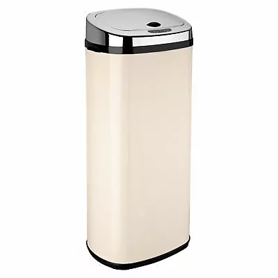 £54.99 • Buy Dihl 50 Litre Sensor Bin Kitchen Waste Dustbin Cream Chrome Automatic