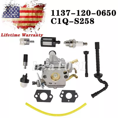 Carburetor Carb For Stihl MS192 MS192T MS192TC Chainsaw Zama C1Q-S258 Fuel Hose • $16.49