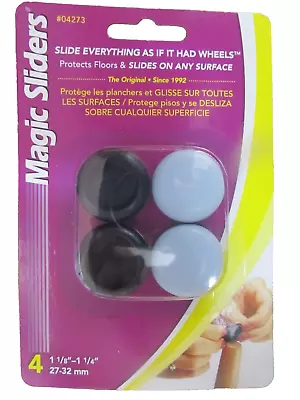 Magic Sliders Grip Tip Floor Sliders  # 04273  Package Of 4  NEW  • $6.49