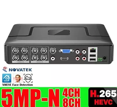 DVR Security Hard Drive CCTV Video Recorder AHD TVI CVI IP Cameras H.265 8CH/4CH • $95.31