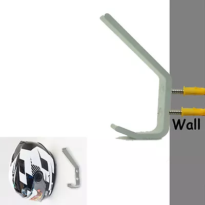 Motorcycle Helmet HolderJacket Hanger STAINLESS STEEL -Wall Mount Display Rack • $5.90