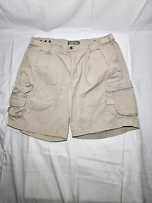 Orvis Cargo Shorts Mens Size 36 Beige Outdoor Fishing Stretch Pockets 8  Inseam • $18.99