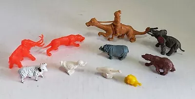 Mid-century Miniature Plastic Toy Animal Lot Made In Hong Kong  • $19.99