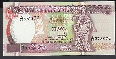 Malta  2  Liri  1994  AU-UNC  P. 45  Banknotes Uncirculated • $19.50