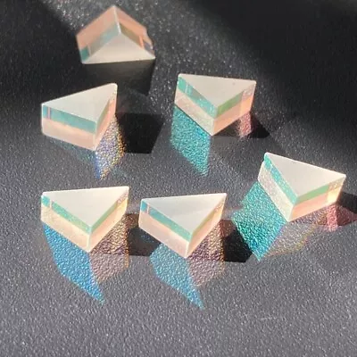 6pcs 0.7X0.7X1cm Defective Right Angle Triangle Prism For DIY Decoration • $8.54