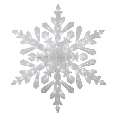 Northlight 48  LED Twinkling Cool White Snowflake Christmas Outdoor Decor • $150.49