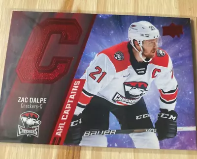 2021-22 Upper Deck AHL Captains Red #L-13 Zac Dalpe Charlotte Checkers • $1