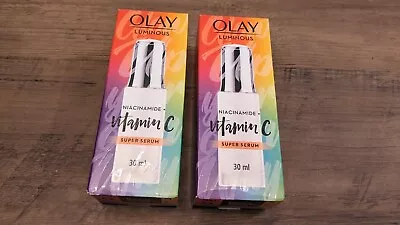 Olay Luminous Niacinamide + Vitamin C Super Serum - 30ml X2 • $30
