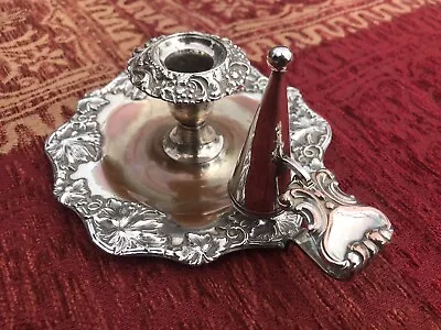 £22.95 • Buy Unique  Wee Willie Winkie  Copper And Silver Effect Chamberstick/ Candle Snuffer