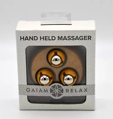 GAIAM Relax Wood Hand Held Massager For Tension Achy Muscles Blood Flow • $8.54