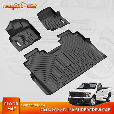 2 Row  Floor Mats Liners Set For 2015-2024 F150 2022-2024 Ford F-150 Lightning • $89.99