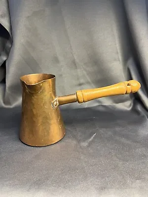 Vintage Pure Copper Turkish Kettle With Wooden Handle For Making Tea/Coffee • $25