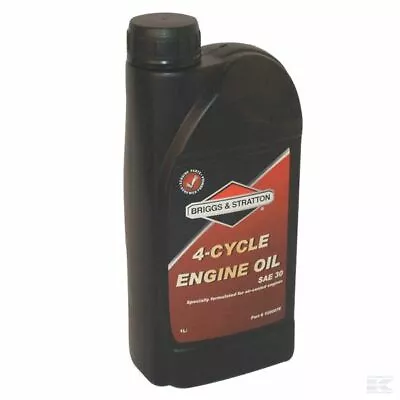 Genuine Briggs & Stratton 1 Litre 4 Stroke SAE30 Engine Oil 100007 E Lawnmower • £15.15