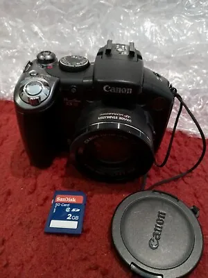 Canon PowerShot S5 IS 8.0MP Digital Camera - Black • $79.99