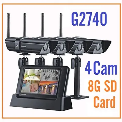 UNIDEN G2740 Guardian Digital Wireless Surveillance System Quad Camera System • $899.90