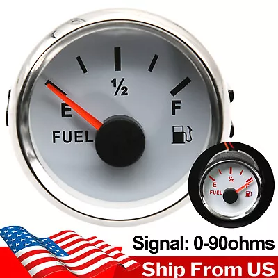 52mm Digital Gas Fuel Level Gauge 0-90ohms For Car Truck Marine Red LED US STOCK • $21.26