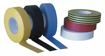 Electrical PVC Insulation Tape Insulating Flame Retardant 19mm X 33m All Colours • £3.07