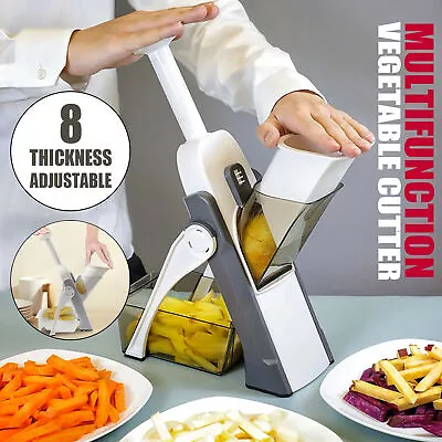 £16.99 • Buy 5 In 1 Slicer Adjustable Vegetable Chopper Mandoline Slicer Julienne Cutter Safe