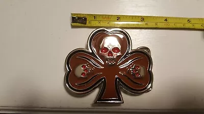 Men Women Metal Fashion Belt Buckle Skull 3 Leafed Clover/Playing Card • $6