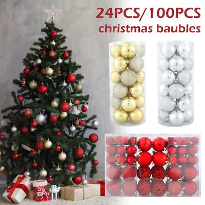 Christmas Ornaments Ball For Christmas Decoration Shatterproof Xmas Tree AmEce • $24.19