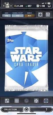 Topps Star Wars Digital Card Trader Prism Pack Art Insert • $0.94