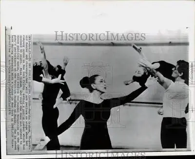 1965 Press Photo Choreographer Martha Graham During Dance Rehearsal In New York • $16.99