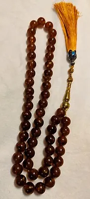 Antique Genuine Natural Baltic Amber Rosary 55 Gr. Msbaha Kahraman سبحه كهرب • $150