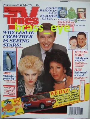£10.99 • Buy TV Times Leslie Crowther Arnold Schwarzenegger