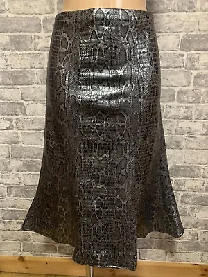 Beautiful Fishtail Panel Godet A-Line Midi Length Stretch Skirt Size 14 - 20 • £7.99