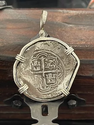 $350 • Buy Solid And Heavy ATOCHA Silver Coin Pendant - Treasure Shipwreck Coin Jewelry