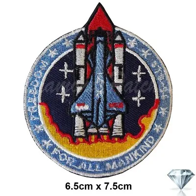 Nasa Apollo Space Ship Comic Movie Embroidery Patch Iron Sew On  Badge Fashion • £2.29