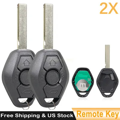 $15.69 • Buy 2 Replacement Remote Smart Car Key For BMW 3 5 7 Series 330 325 525 E38 E39 E46