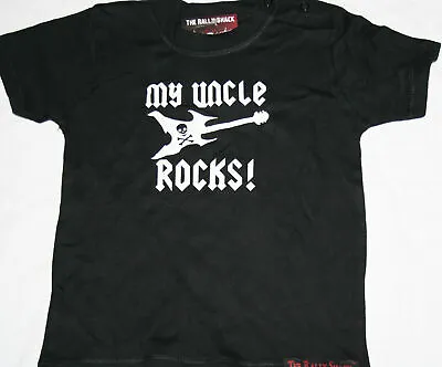 £6.50 • Buy My Uncle Rocks! - Alternative Funny Black Baby T Shirt 