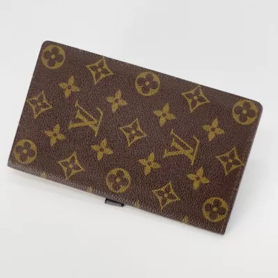 LOUIS VUITTON Porte Chequier Cartes Credit Monogram Long Wallet M62225 • $100.90