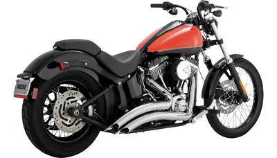 Vance & Hines Big Radius Exhaust System Chrome 2-2 Pipe Harley Softail 00-17 • $1099.99